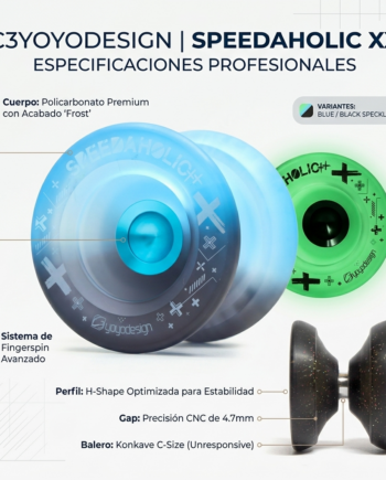 YoYo SPEEDAHOLIC XX de C3yoyodesign y 3 cuerdas