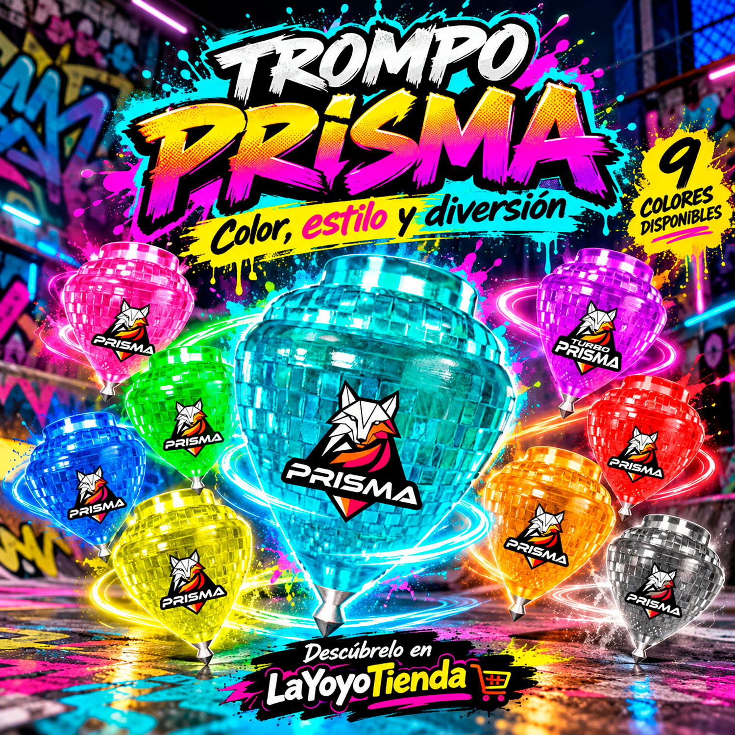 Trompo Prisma de Trompos Cometa